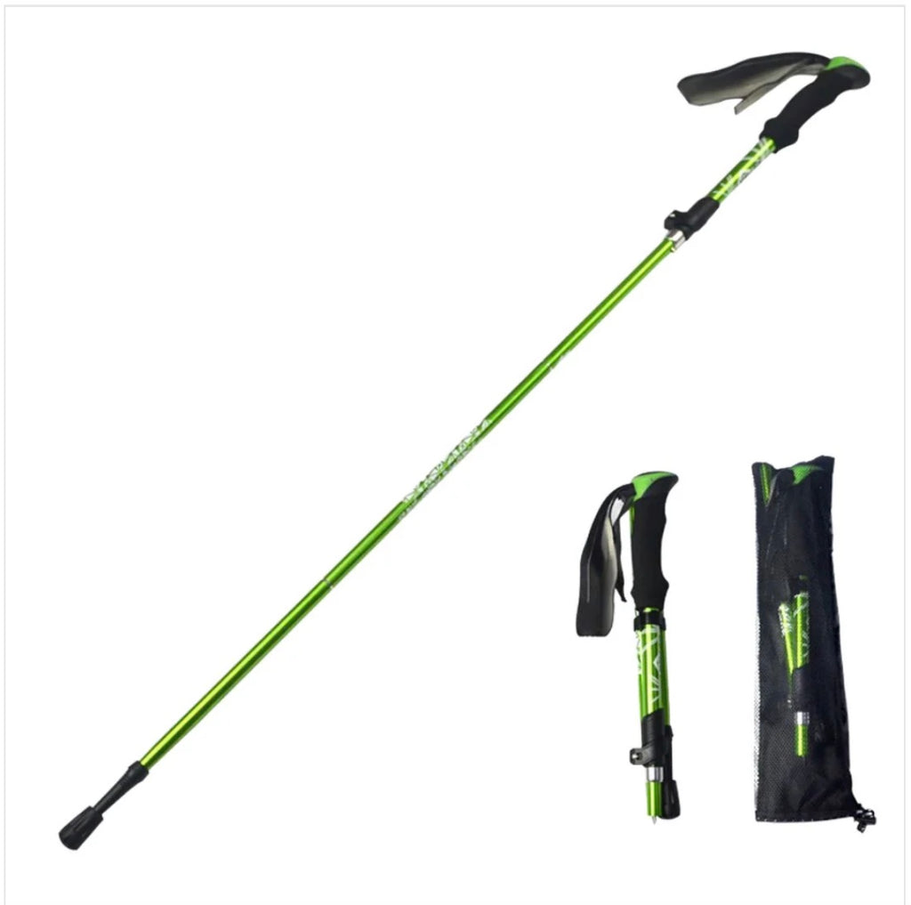 Vandringsstav – hopfällbar och justerbar med kolstålsspets