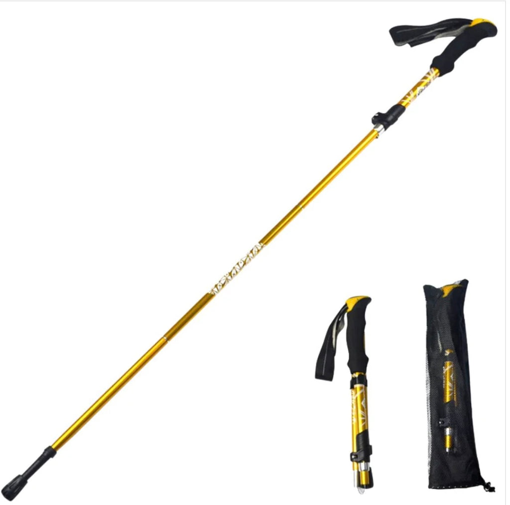 Vandringsstav – hopfällbar och justerbar med kolstålsspets