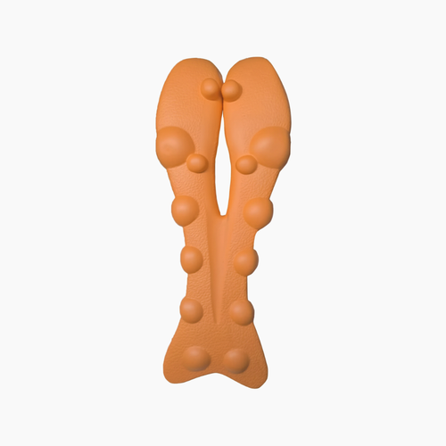 Ergonomiskt nackstöd med tryckpunktsdesign